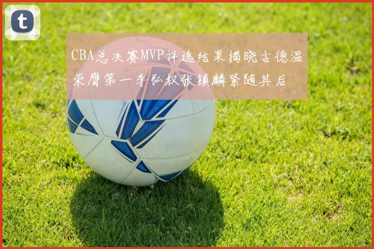 CBA总决赛MVP评选结果揭晓古德温荣膺第一李弘权张镇麟紧随其后
